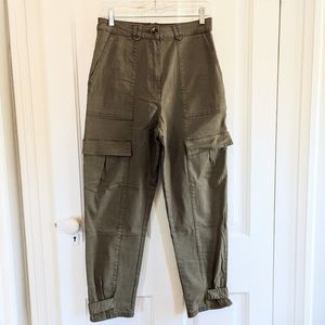 H&M Utility Pant Khaki Green Women's Size 6
